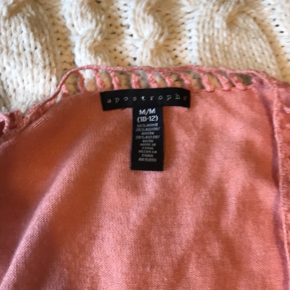 Salmon colored sleeveless cardigan 💓 - Picture 3 of 4